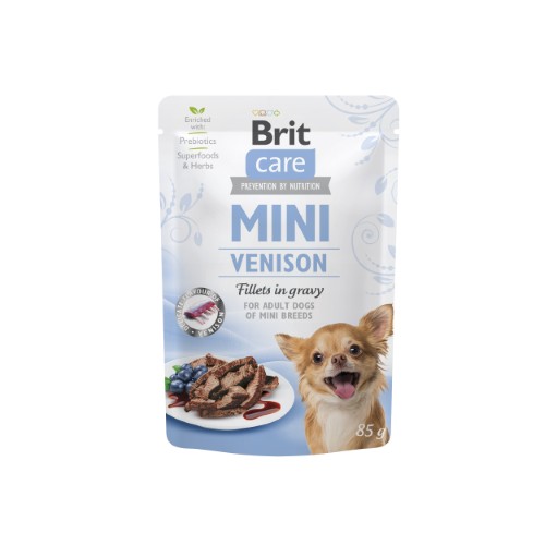 Brit Care Mini Venison fillets in gravy 24 x 85 g