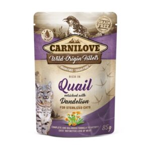 Carnilove Cat pouch Quail 24x  85 g
