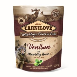 Carnilove Pouch Venison with Strawberry Leaves 1 x 300 g