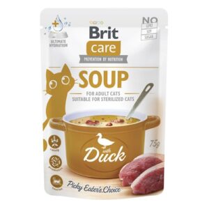 Brit Care Cat Soup - Duck 15 x 75g