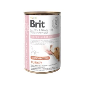 Brit VD Dog Can - Hypoallergenic Monoprotein Turkey 6 x 400 g