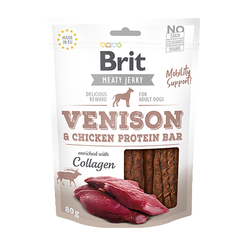 Brit Jerky - Venison Protein Bar 80g