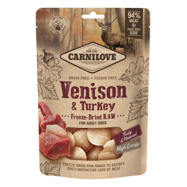 Carnilove Freeze-Dried Raw Snacks Venison/Turkey 1 pcs