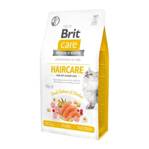Brit Care Cat - Haircare Healthy & Shiny Coat - 7 kg