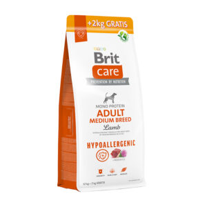 Brit Care - Dog - Hypoallergenic Adult Medium Breed - 12+2 kg