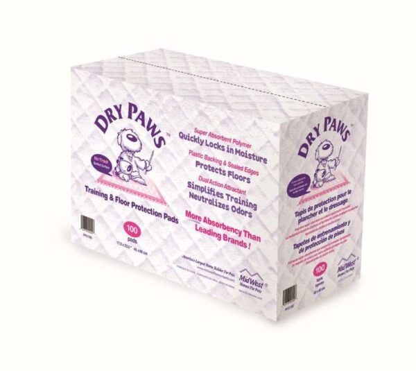 Dry paws - Training and Floor Protection Pads - 100 Pack