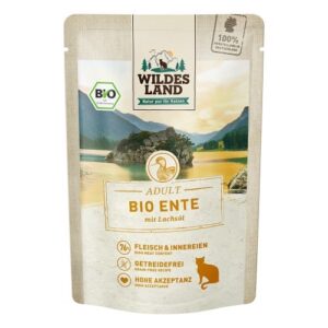 WL Cat Pouch - BIO - Duck with Salmon Oil 12 x 85 g