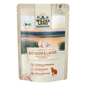 WL Cat Pouch - BIO - Chicken and Salmon with Cranberries 12 x 85 g