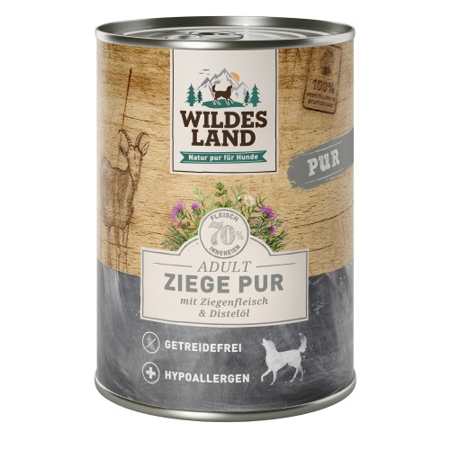 WL Dog Can - PURE - Goat with Safflower Oil - 6 x 400 g
