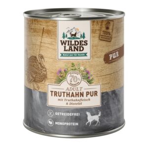 WL Dog Can - PURE - Turkey with Safflower Oil - 6 x 800 g