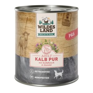 WL Dog Can - PURE - Calf with Safflower Oil - 6 x 800 g