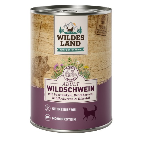 WL Dog Can - CLASSIC - Wild Boar with Parsnip 6 x 400 g
