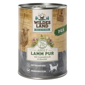 WL Dog Can - PURE - Lamb with Safflower Oil -  6 x 400 g