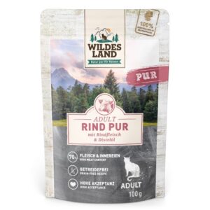 WL Cat Pouch - PURE - Beef with Safflower Oil 12 x 100 g