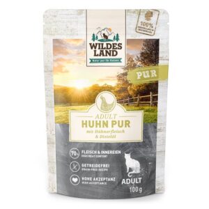WL Cat Pouch - PURE - Chicken with Safflower Oil 12 x 100 g