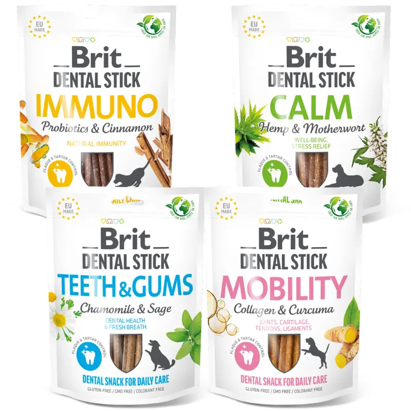 Brit verwenpakket 4 dental sticks hondensnacks