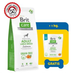 Brit Care Grain-free Adult Large Breed 12kg+1kg gratis hondenvoer