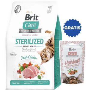 Brit Care Cat - Sterilized Urinary Health - 2 kg + gratis snack