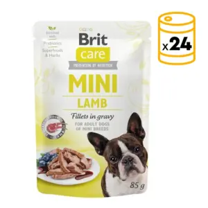 Brit Care Mini Lamb fillets in gravy 24 x 85 g