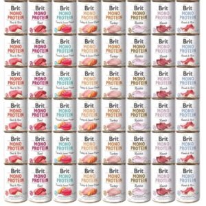 Brit Mono proteine probeerpakket 48x400gram alle 8 smaken