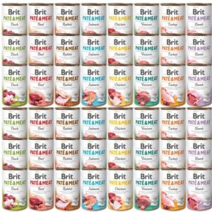 Brit pate probeerpakket graanvrij 48x400 gram alle 8 smaken