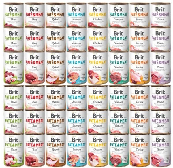 Brit pate probeerpakket graanvrij 48x400 gram alle 8 smaken