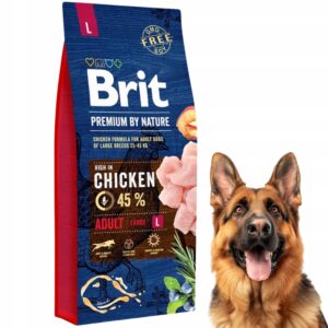 Brit Premium Large 15kg  – Premium Hondenvoer Grote Rassen | Kip