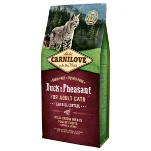 Carnilove Duck & Pheasant Hairball - 6 kg