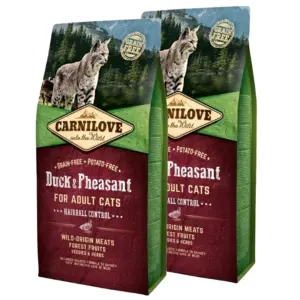 Carnilove Duck & Pheasant Hairball 2x2 kg