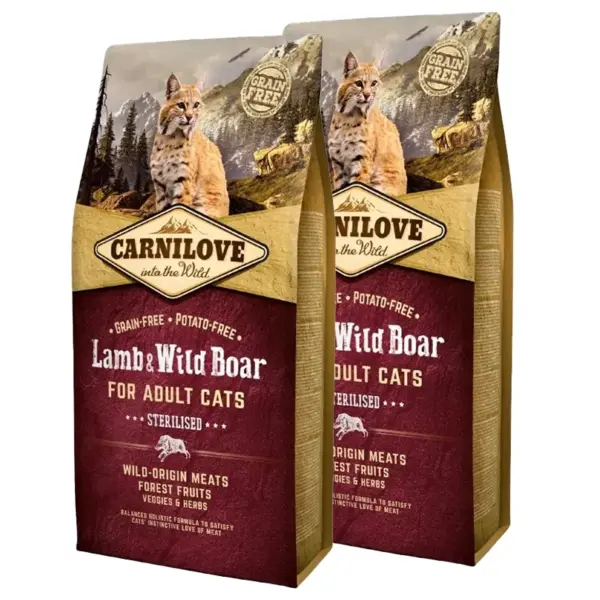 Carnilove Lamb & Wild boar Sterilised - 6 kg - Afbeelding 2