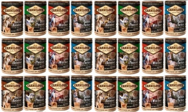 Carnilove probeerpakket 24x400 gram in 4 smaken