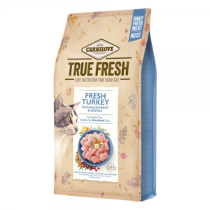 Carnilove True Fresh TURKEY for Cats - 4,8 kg 2+1 gratis