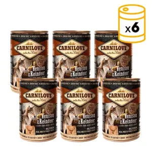 Carnilove Dog Cans Venison & Reindeer 6x 400 g