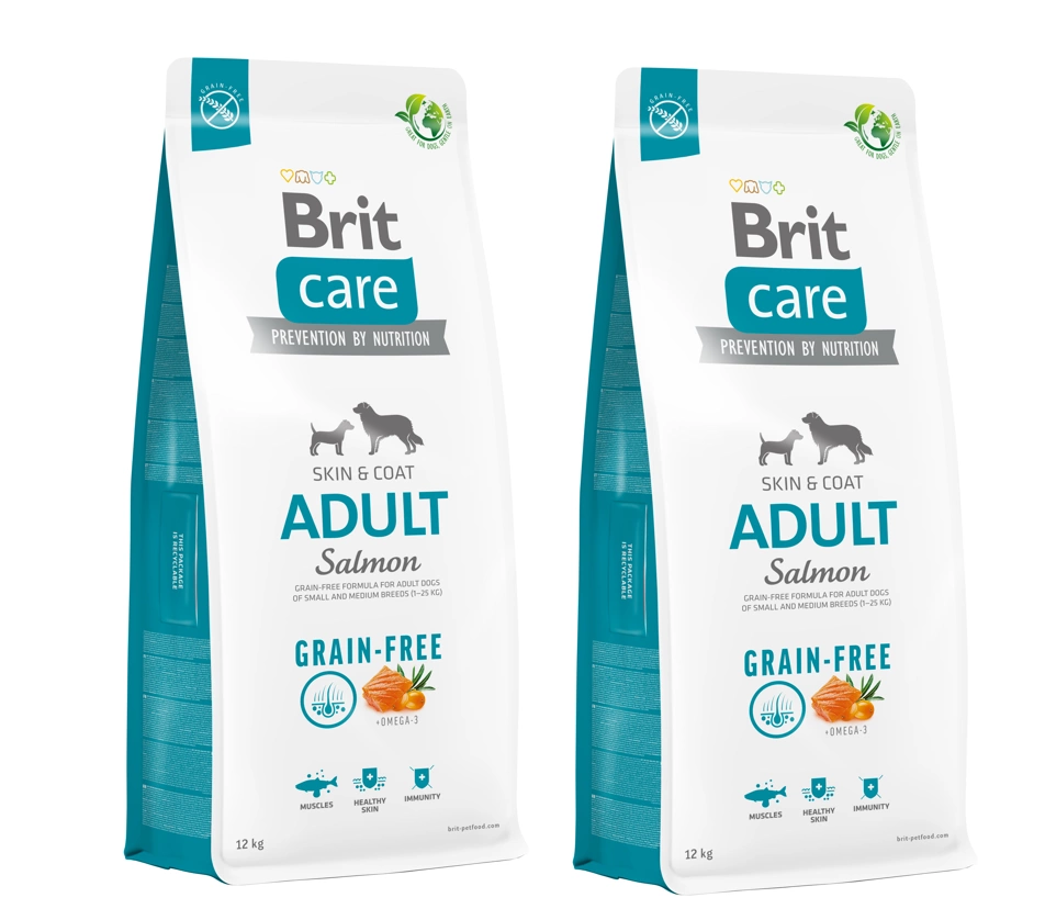 Brit Care - Dog - Grain-free Adult 2x12 kg voordeelbundel (€56,00 per stuk)