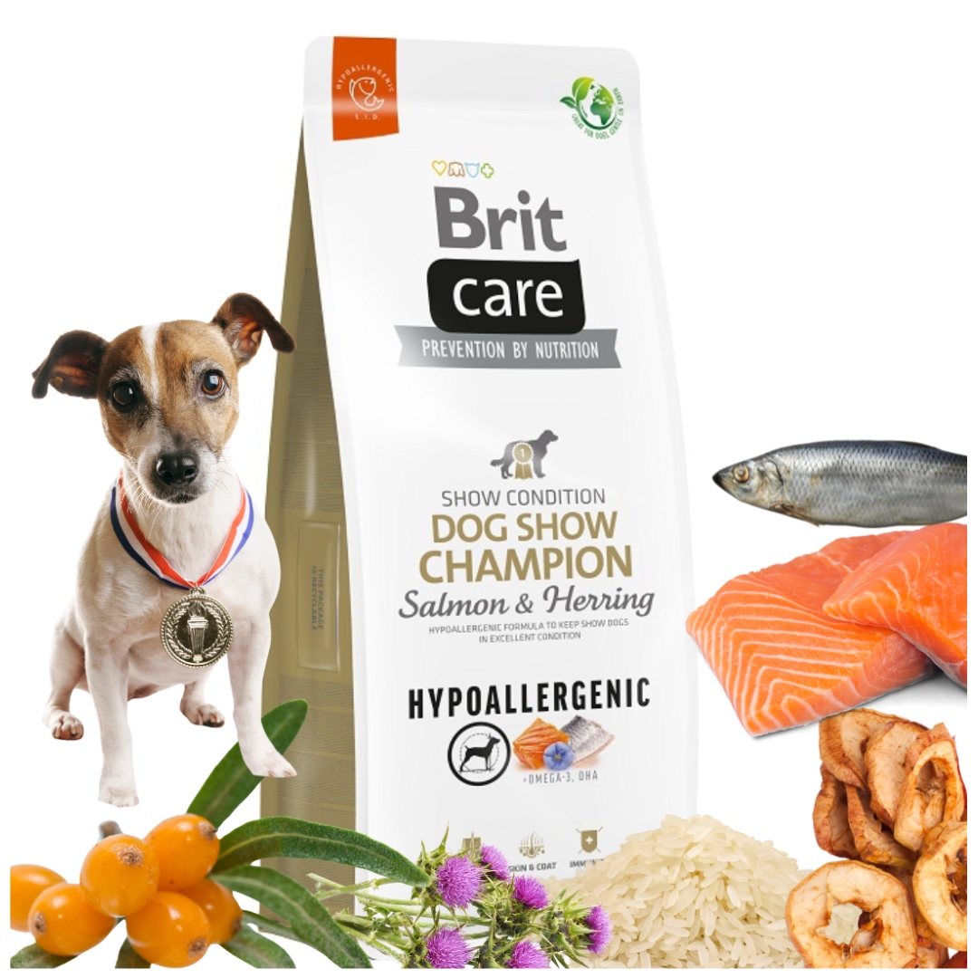 Brit Care - Dog - Hypoallergenic Dog Show Champion 2x12kg voordeelbundel (€58,00 per zak) - Afbeelding 3