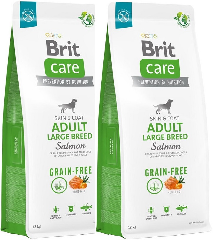 Brit Care - Dog - Grain-free Adult Large Breed 2x12 kg voordeelbundel (€56,00 per stuk)
