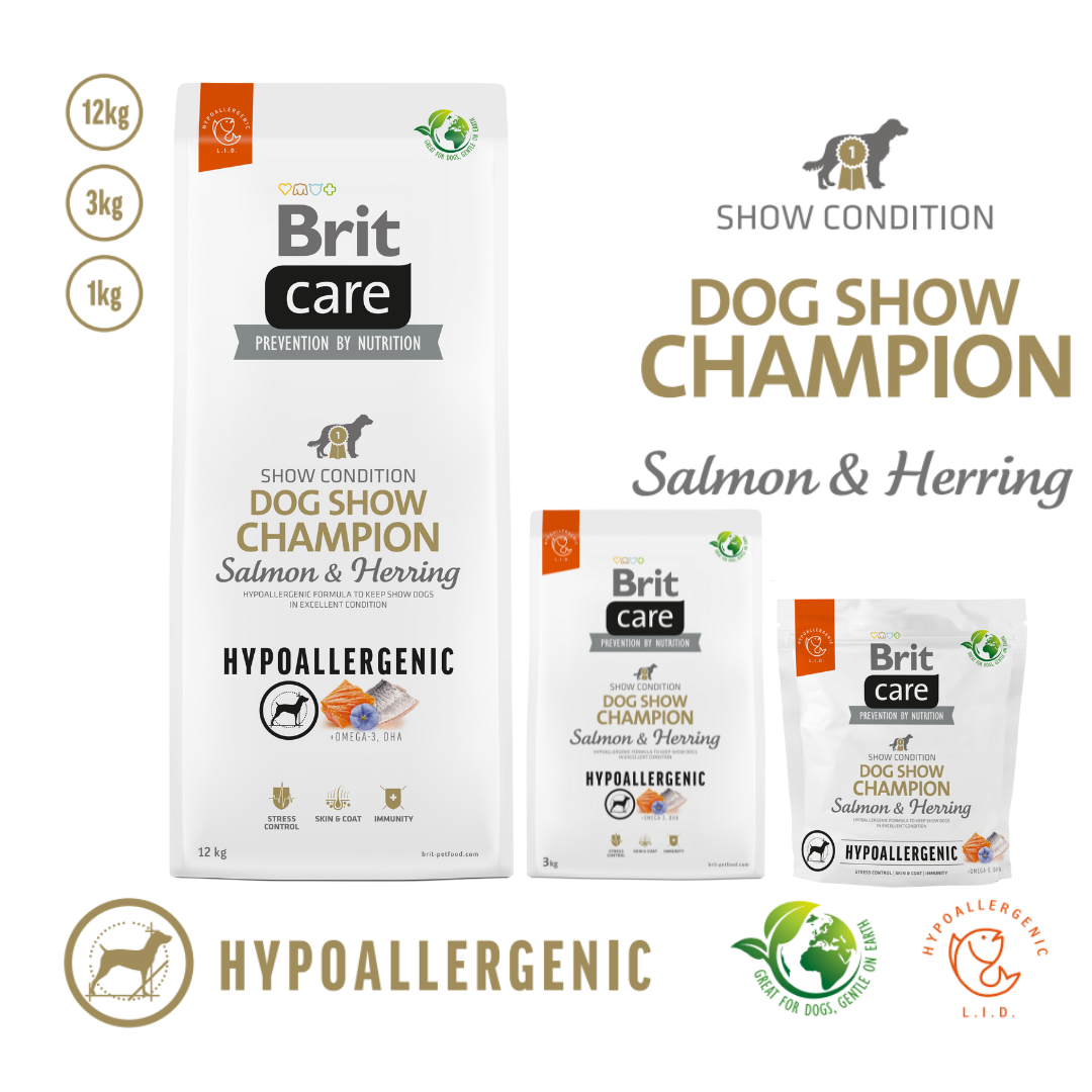 Brit Care - Dog - Hypoallergenic Dog Show Champion 2x12kg voordeelbundel (€58,00 per zak) - Afbeelding 4