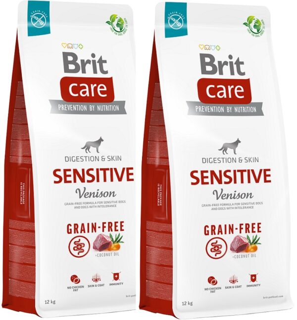 Brit Care - Dog - Grain-free Sensitive - 2x12 kg voordeelbundel (€60,79 per zak)