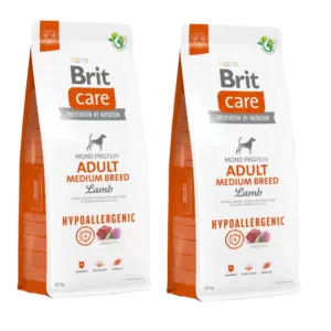 Brit Care - Dog - Hypoallergenic Adult Medium Breed 2x12kg voordeelbundel (€51,00 per stuk)