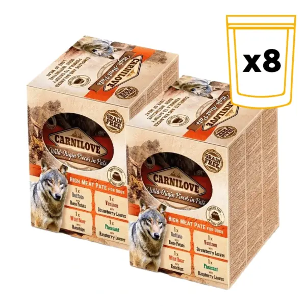 Carnilove Dog Pouch dierendag voordeelpakket Multipack (8x300g)
