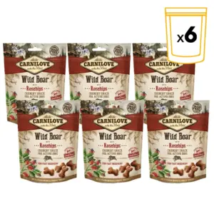Carnilove Crunchy Snack Wild Boar with Rosehips 6x200 g voordeelbundel