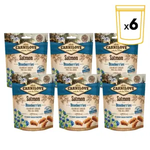 Carnilove Crunchy Snack Salmon with Blueberries 6x200 g voordeelbundel