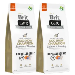 Brit Care - Dog - Hypoallergenic Dog Show Champion 2x12kg voordeelbundel (€58,00 per zak)