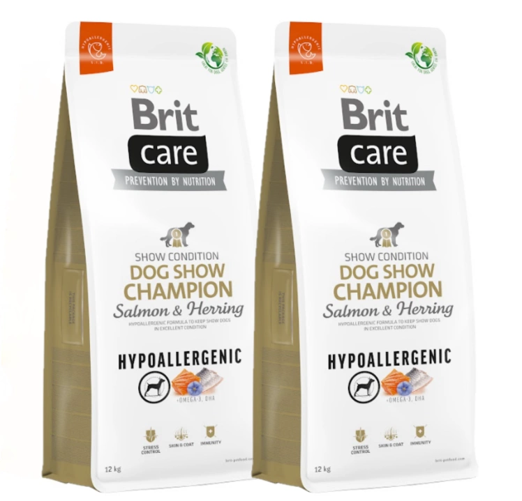 Brit Care - Dog - Hypoallergenic Dog Show Champion 2x12kg voordeelbundel (€58,00 per zak)