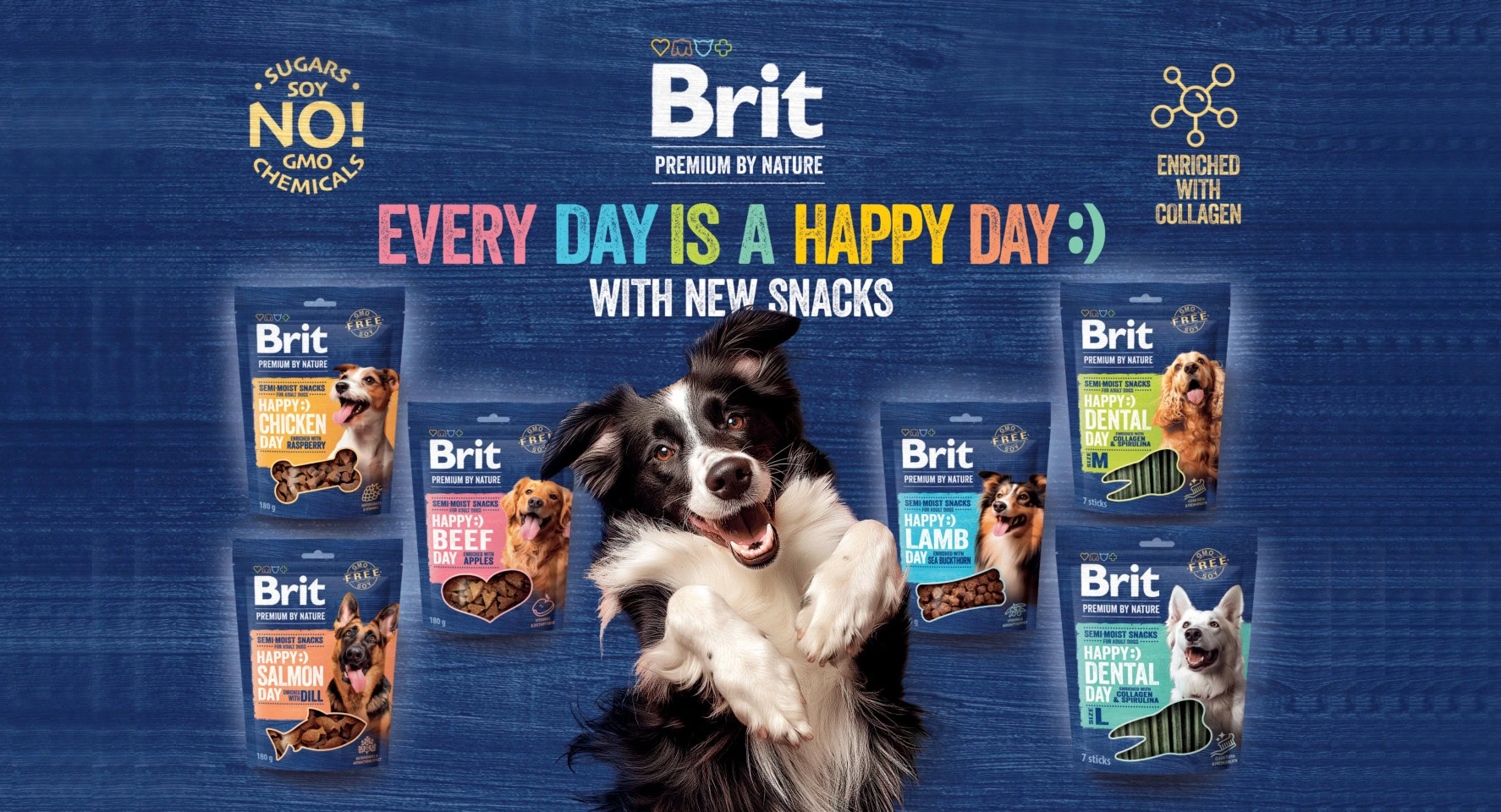 Brit hondensnack verwenpakket Happy snacks en dentalsticks (6st) - Afbeelding 2