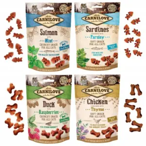 Carnilove verwenpakket kat 4x50 gram kattensnacks crunchy
