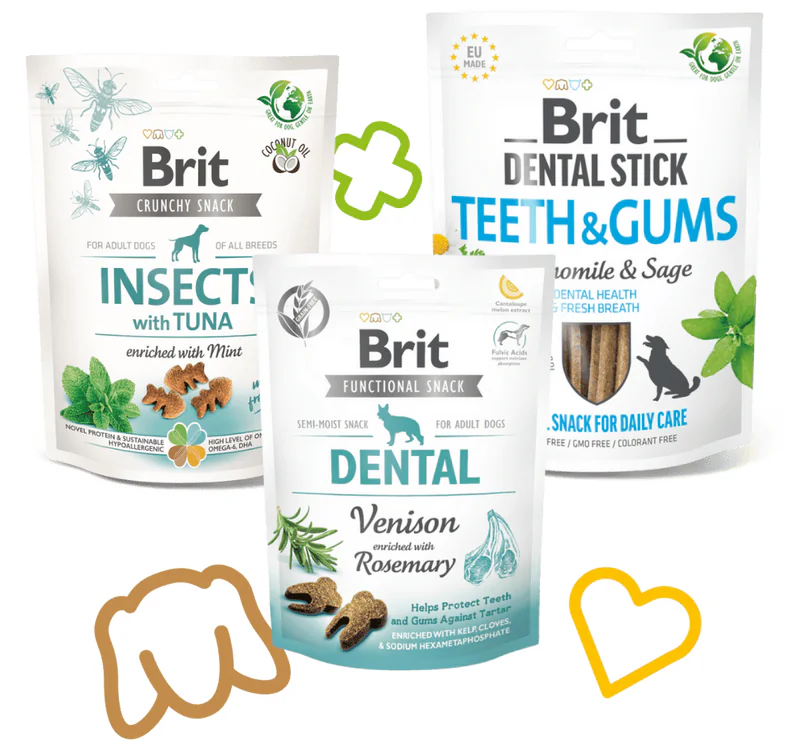 Brit Snackpack Dental - 3 stuks Chewies Keuze