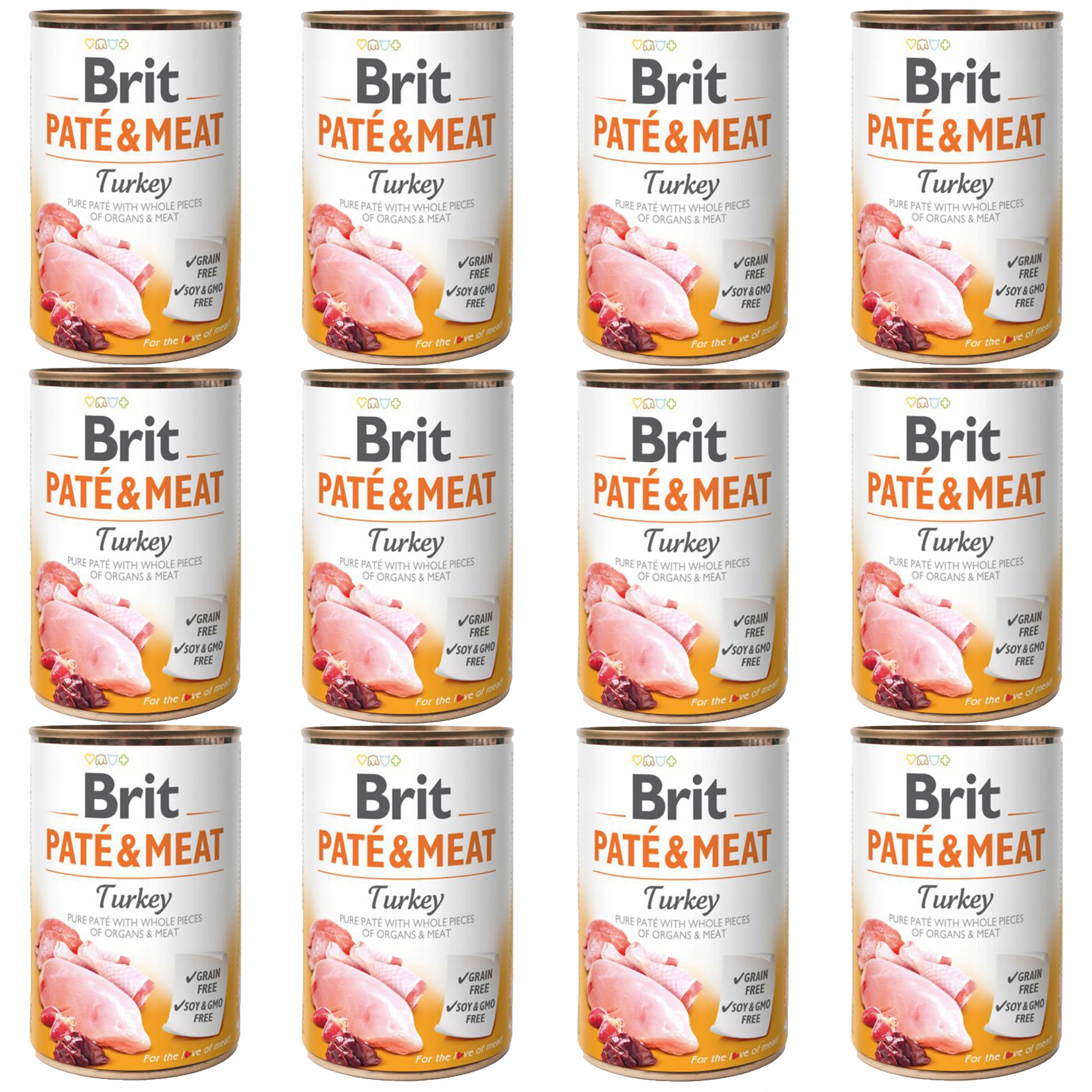 Brit Paté & Meat Turkey 12X400gram voordeelbundel