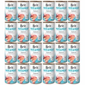 Brit Paté & Meat Salmon 24X400gram voordeelbundel
