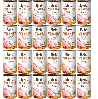 Brit Paté & Meat Turkey 24X400gram voordeelbundel